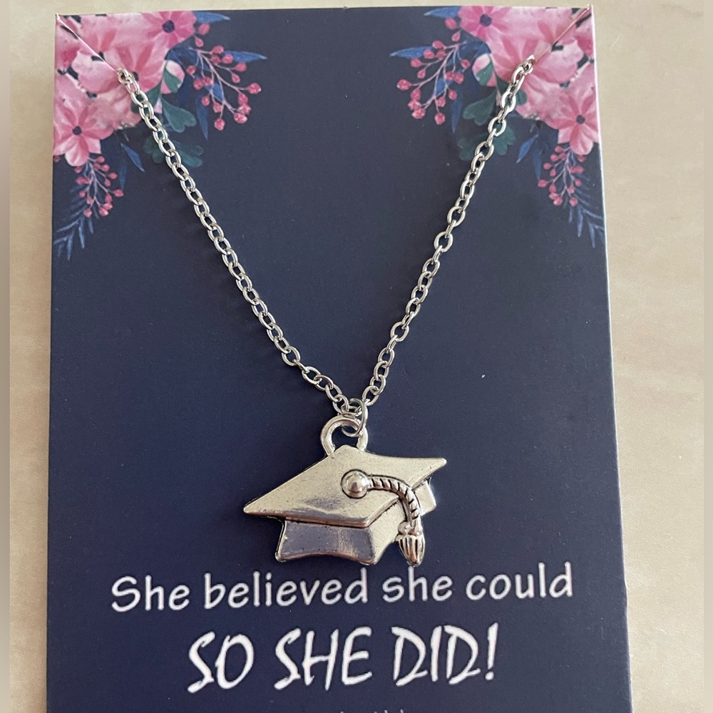 Graduation Cap Necklace
